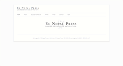 Desktop Screenshot of elnopalpress.com