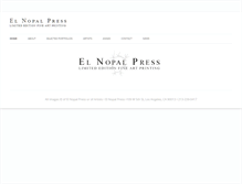 Tablet Screenshot of elnopalpress.com